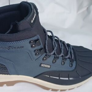 Men's Water Resistant Boots - Navy and Black